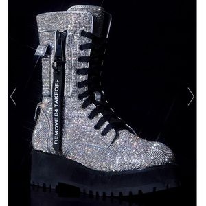 Dolls Kill Poster Girl Billionaire Bling Boots
